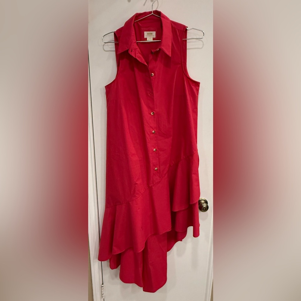 Maeve brand dark pink Asymmetrical Dress